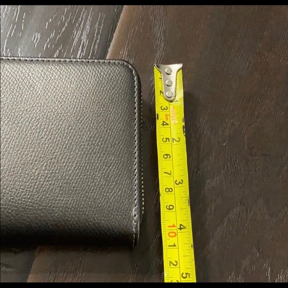 SOLD! Emporio Armani Steel/Black Large Zip Wallet - Picture 8 of 8